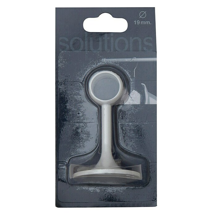 Soporte de pared central Solutions (Blanco, Largo: 7,8 cm) | BAUHAUS