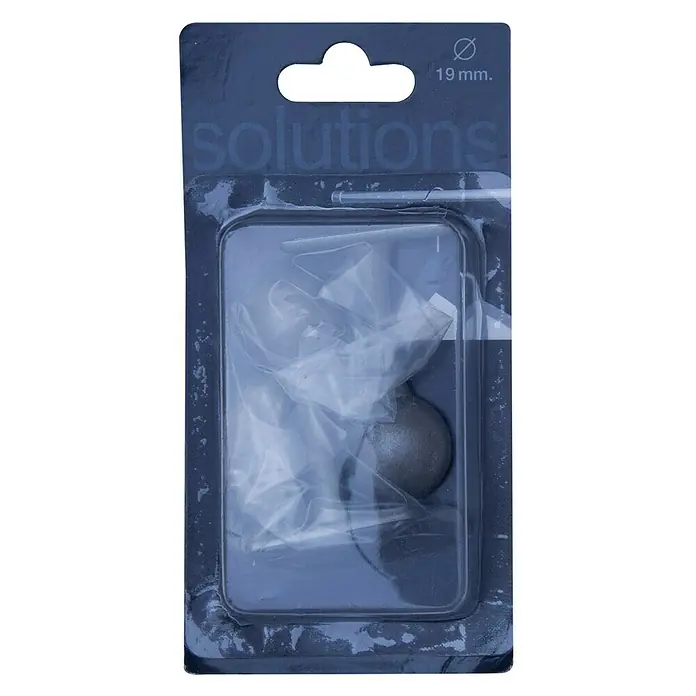 Tapones terminales Soporte - Gris plomo, 2 ud. - Solución envasada de 19 mm, ideal para diversas aplicaciones. Tamaño compacto, práctico y versátil.