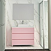 Mueble de lavabo Colours (46 x 100 x 83 cm, Rosa, Mate)
