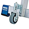Krause Stabilo Stufenstehleiter (Arbeitshöhe: 4,8 m, 12 Stufen, Aluminium, Sicherheitsbügel)
