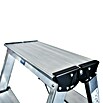 Krause Monto Stufen-Doppelleiter Dopplo (Arbeitshöhe: 2,85 m, Anzahl Tritte: 2 x 6 Stufen, Tiefe Stufen: 80 mm, Aluminium)