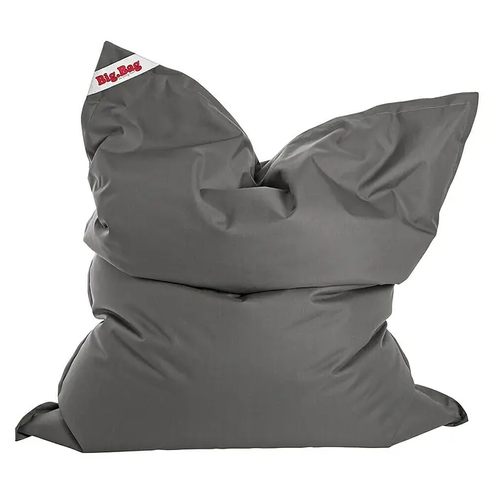 Sitzsack Bigbag Brava - 170 x 130 cm, Anthrazit, 100 % Polyester/100 % Polyvinylchlorid - Grauer Big Bag Sitzsack, ideal zum Entspannen und Relaxen. Der bequeme Sitzsack passt sich optimal dem Körper an und bietet hohen Komfort.