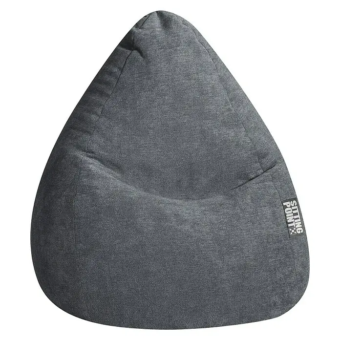 Sitting Point Sitzsack Beanbag Alfa - XL, Anthrazit, 100 % Polyester - Der graue Sitzsack von Sitting Point ist ein bequemes und stilvolles Möbelstück für jeden Raum, ideal zum Entspannen und Relaxen.
