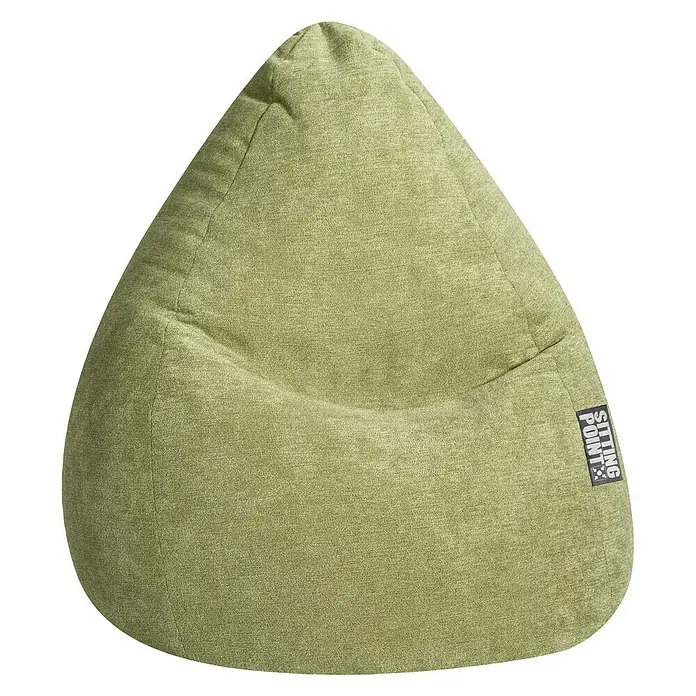 Sitting Point Sitzsack Beanbag Alfa - XL, Grün, 100 % Polyester - Sitzsack in einem sanften Grünton. Perfekt zum Entspannen und Relaxen. Mit dezentem Markenlogo.