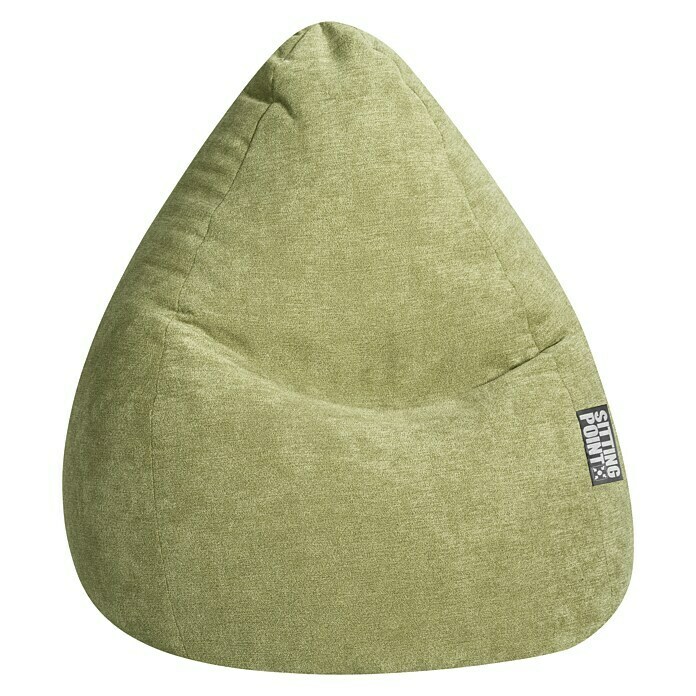 Sitzsack Beanbag AlfaXXL, Grün, 100 % Polyester Front View