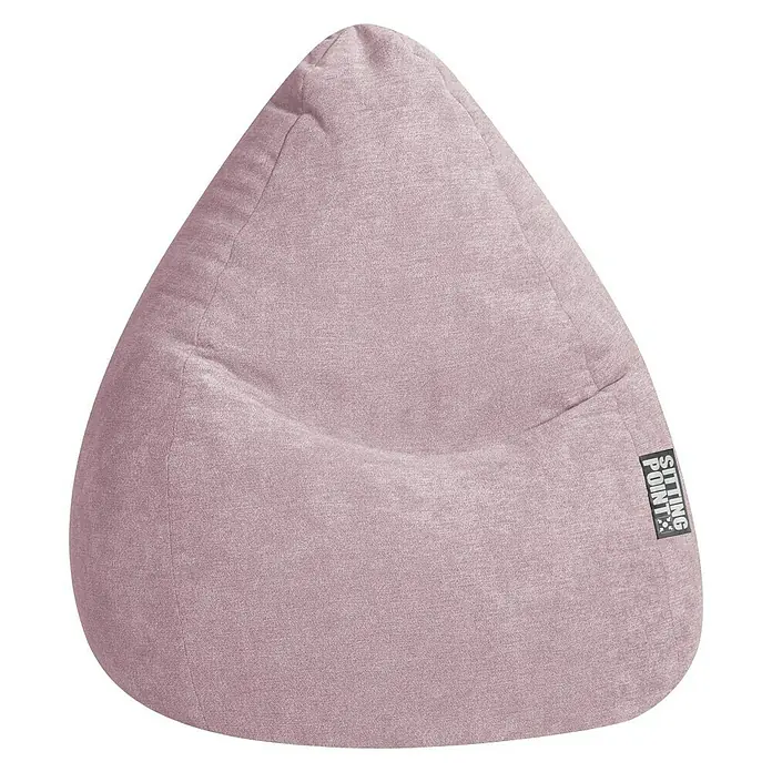 Sitting Point Sitzsack Beanbag Alfa - XXL, Altrosa, 100 % Polyester - Nahaufnahme eines bequemen Sitzsacks in zartem Rosa, ideal zum Entspannen und Relaxen im Wohnbereich.