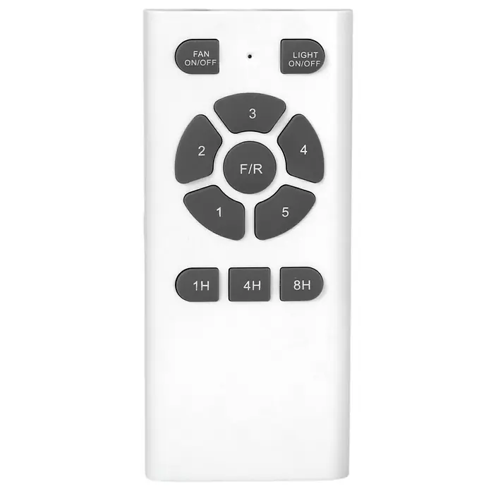 Arte confort Ventilador de techo Viena - Roble, 132 cm, 23 W - Mando a distancia blanco para ventilador de techo para ajustar el ventilador, la luz y el temporizador.