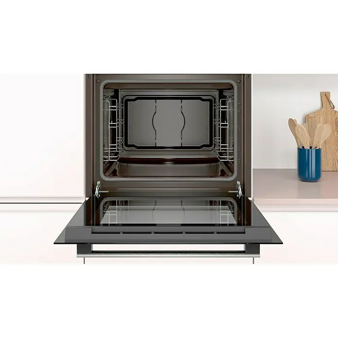 Balay Horno empotrado 3HB1000X0 - 71 l, Número de tipos de calentamiento: 5 ud. - Horno abierto con manijas de acero inoxidable e iluminación interior para una visión óptima de sus alimentos.