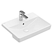 Villeroy & Boch Avento Einbauwaschbecken (55 x 44 cm, Ohne Beschichtung, Mit Überlaufloch, Keramik, Weiß)