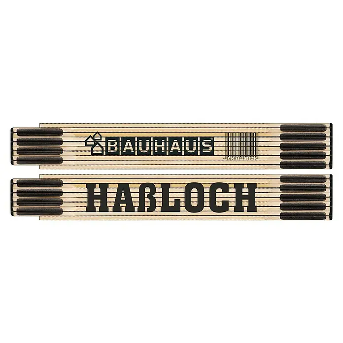 BAUHAUS Zollstock - HASSLOCH - Zollstock von Bauhaus und Habloch.
