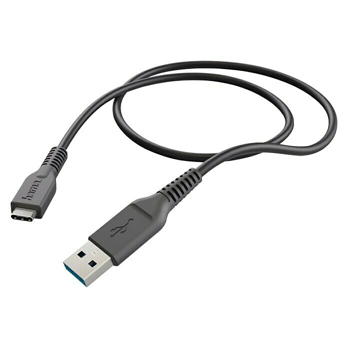Hama Cargador USB (Negro, 1 m, null)