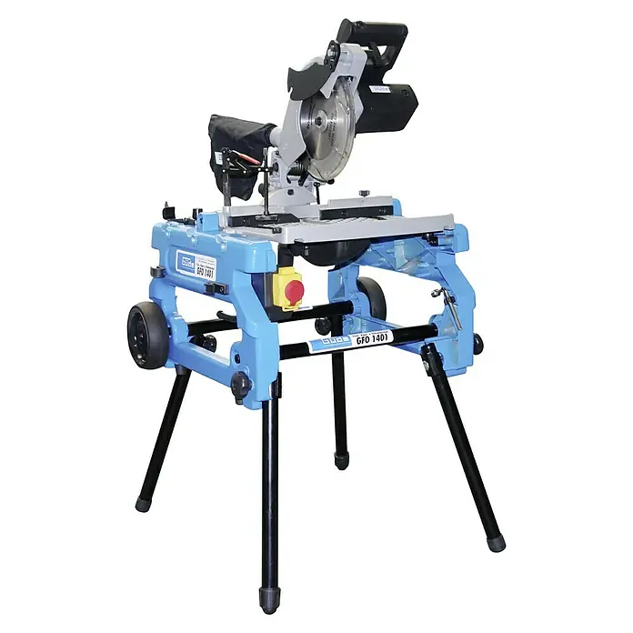 Güde Kapp- & Gehrungssäge GFO 1401 - 1.400 W, Durchmesser Sägeblatt: 216 mm, 5.000 U/min - Die GÜDE GFO 1401 Kapp- und Gehrungssäge für präzise Schnitte in Holz und Kunststoffe. Das Gerät ist robust und einfach zu bedienen.