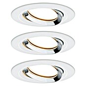 Paulmann LED-Einbauleuchten-Set Nova Plus (6,8 W, Weiß, Durchmesser: 9,3 cm, IP65, 3 Stk.)