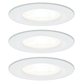 Paulmann LED-Einbauleuchte Nova (6,5 W, Weiß, Warmweiß, 3 Stk.)