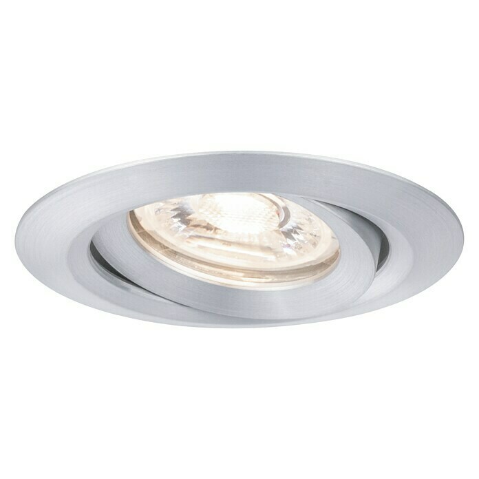 Paulmann LED-Einbauleuchte rund Nova Mini (4 W, Aluminium, Durchmesser: 6,5 cm, Schwenkbar)