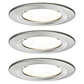 Paulmann LED-Einbauleuchte Nova (6,5 W, Eisen gebürstet, Warmweiß, Gesamtstückzahl: 3 Stk.) | BAUHAUS