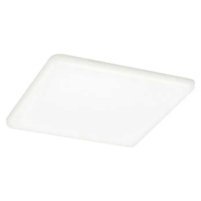 Paulmann Panel LED Veluna - 17,5 W, L x An x Al: 18,5 x 18,5 x 3,1 cm, Satin, Blanco neutro, 4.000 K - Plafón LED cuadrado para soluciones de iluminación modernas.