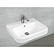 Villeroy & Boch Architectura Waschtisch 1 (55 x 47 cm, Mit schmutzabweisender Glasur, Mit Überlaufloch, Keramik, Weiß)