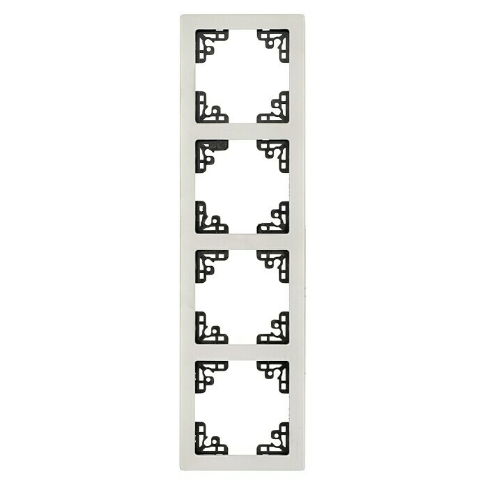Voltomat FERA Abdeckrahmen Soft (4-fach, Edelstahl, Edelstahl, Unterputz)