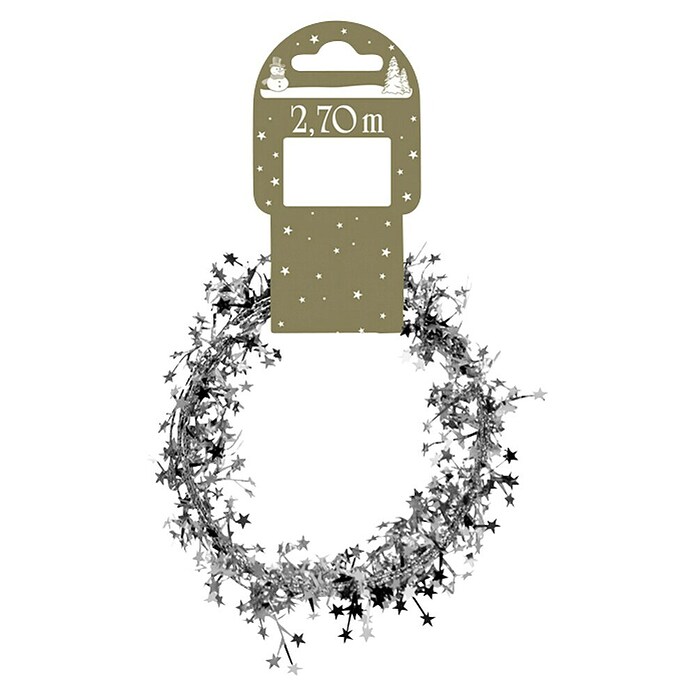 Christbaumschmuck (Silber, Kunststoff, Stern)