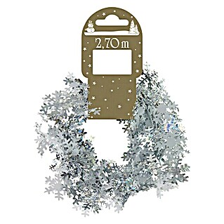 Christbaumschmuck Schneeflockengirlande (Silber, Draht, Sonstige)