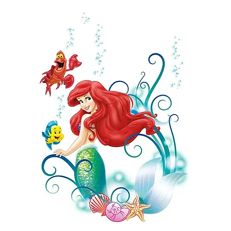Komar Disney Edition 4 Dekosticker Arielle