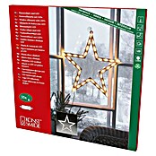 Konstsmide LED-Weihnachtsleuchte Stern (Innen, 35-flammig, B x H: 50 x 47 cm, Warmweiß)