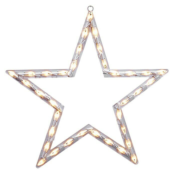 Konstsmide LED-Weihnachtsleuchte Sternensilhouette (Innen, 35-flammig, B x H: 50 x 47 cm, Warmweiß)