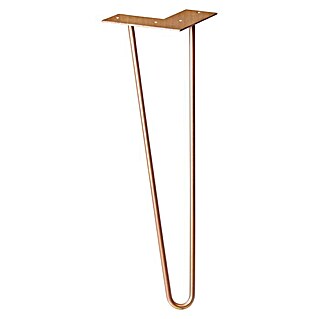 Wagner System Meubelpoot Design Hairpin (Staal, Hoogte: 40 cm, Rosé Gold)