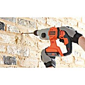 Black+Decker Martillo perforador de batería BCD900E2K (18 V, 2 baterías, 2,5 Ah, Número de revoluciones de marcha en vacío: 1.880 r.p.m., Energía de percusión: 1,2 J)