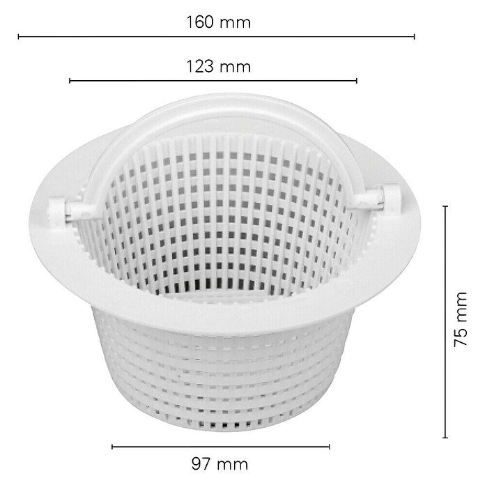 Steinbach Skimmerkorb S1 für Skimmer, Durchmesser 16 cm