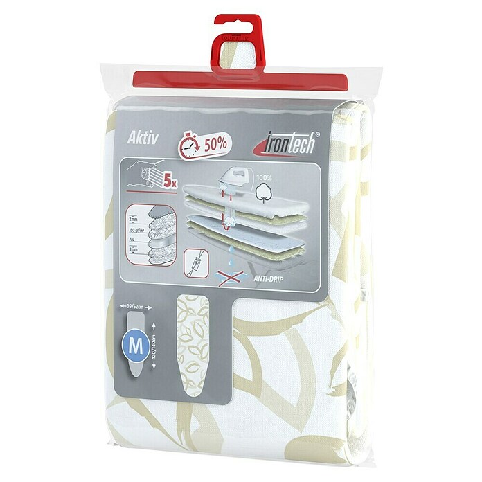 Bügeltischbezug Irontech Active M (Passend für: Bügeltische von 39/52 x 120/140 cm, Farbe: Mehrfarbig) | BAUHAUS