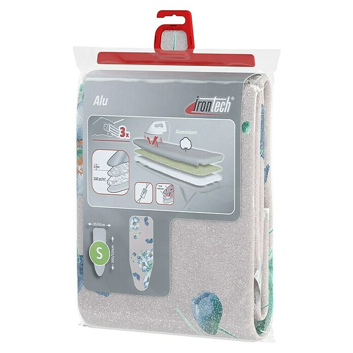 Bügeltischbezug Irontech Alu (Passend für: Bügeltische von 39/52 x 120/140 cm, Silber/Bunt, S) | BAUHAUS