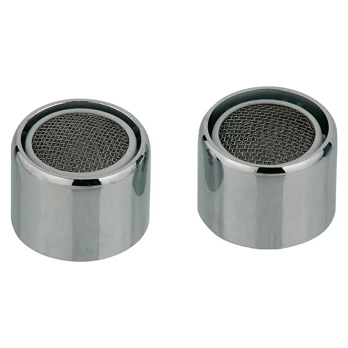 Admiral Strahlregler - M 22, 2 Stk., Verchromt - Zwei verchromte Wasserhahn-Strahlregler mit feinem Siebeinsatz, ideal für Bad oder Küche, sorgen für einen weichen Wasserstrahl und sparen Wasser.