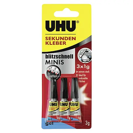 UHU  Sekundenkleber Blitzschnell Minis