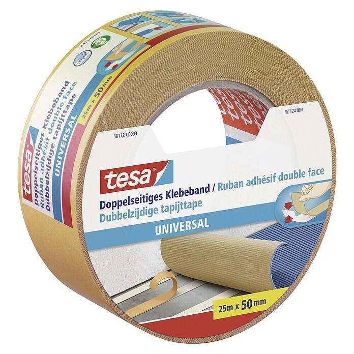 tesa Dubbelzijdig tape Universal (25 m x 50 mm)