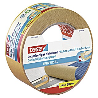 Tesa Dubbelzijdig tape Universal (25 m x 50 mm)