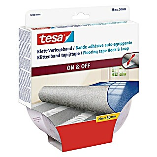 Tesa Klett-Verlegeband (25 m x 50 mm, Geeignet für: Vlies/Filz)