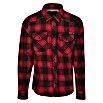 Brandit Flanellhemd (Schwarz/Rot, XL) | BAUHAUS