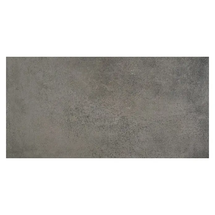 BHS Showroom Pavimento porcelánico Lorraine - 120 x 60 cm, Gris oscuro, Rectificado - Imagen de una baldosa rectangular, gris y texturizada, ideal para diseños modernos de suelos y paredes.