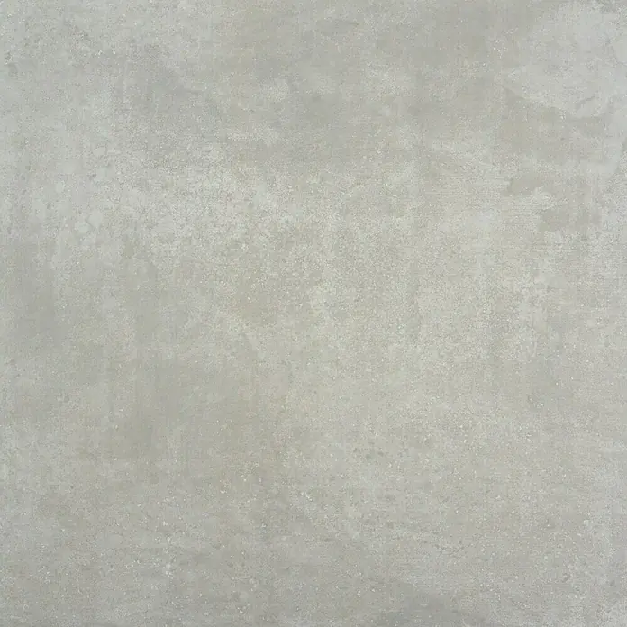 Pavimento porcelánico Rodano - 75 x 75 cm, Gris oscuro, Rectificado - Vista detallada de una sola baldosa de hormigón en gris claro, ideal para diseños de interiores modernos.