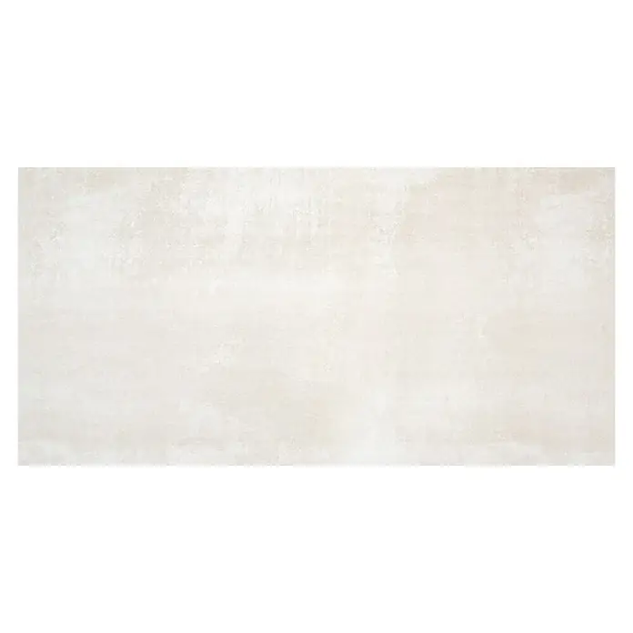 BHS Showroom Pavimento porcelánico Steel - 120 x 60 cm, Beige, Rectificado - Primer plano de una elegante baldosa de cerámica de color claro con un sutil marmoleado para interiores modernos.