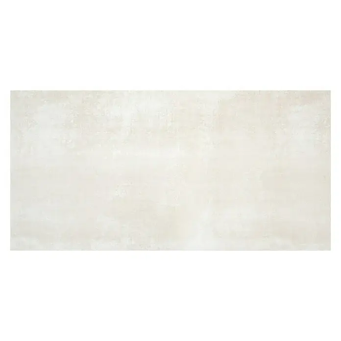 BHS Showroom Pavimento porcelánico Steel - 120 x 60 cm, Beige, Rectificado - Primer plano de una elegante baldosa de cerámica de color claro con un sutil marmoleado para interiores modernos.