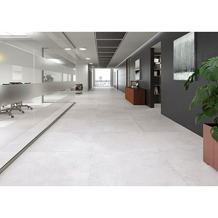 BHS Showroom Pavimento porcelánico Lorraine (60 x 60 cm, Blanco)