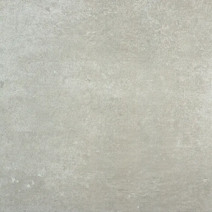 Pavimento porcelánico Rodano - 75 x 75 cm, Gris oscuro, Rectificado, C-3 Antideslizante - Primer plano de una baldosa de hormigón gris claro con una textura sutil, ligeramente rugosa, ideal para interiores modernos.