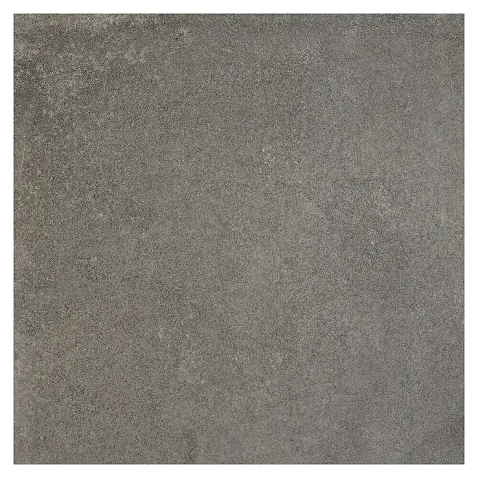 BHS Showroom Pavimento porcelánico Lorraine - 60 x 60 cm, Gris oscuro, Rectificado - Baldosa de cemento gris con una ligera textura para interiores modernos, ideal para diseños minimalistas y suelos duraderos.