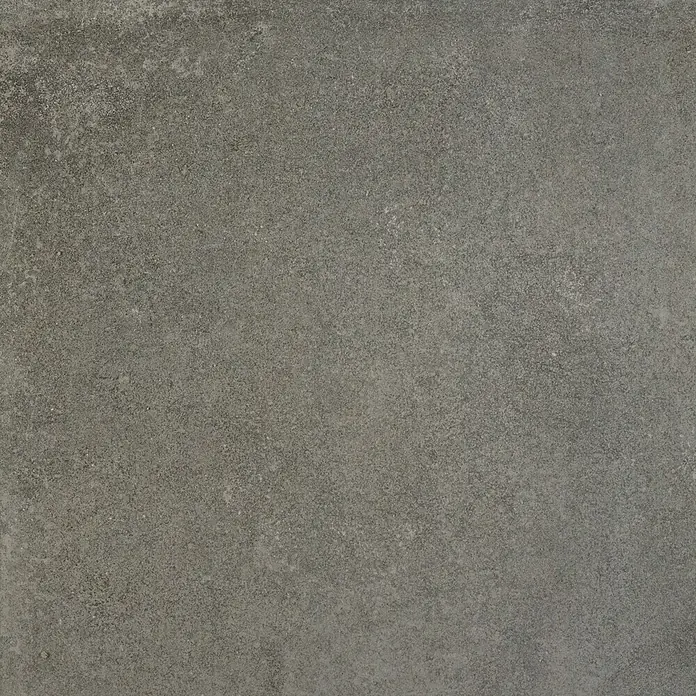BHS Showroom Pavimento porcelánico Lorraine - 60 x 60 cm, Gris oscuro, Rectificado - Baldosa de cemento gris con una ligera textura para interiores modernos, ideal para diseños minimalistas y suelos duraderos.