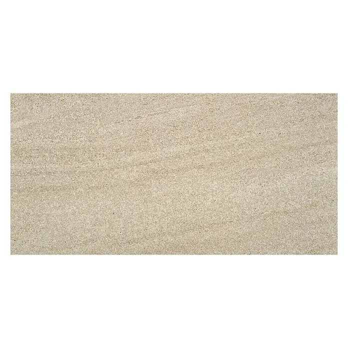 BHS Showroom Pavimento porcelánico Carleen - 75 x 37 cm, Marrón, Rectificado - Baldosa de cerámica beige con grano sutil, ideal para interiores modernos y pavimentos duraderos. Crea un ambiente cálido y acogedor.