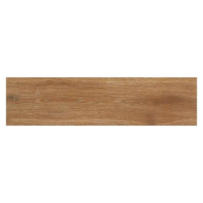 BHS Showroom Pavimento cerámico Sanford - 24 x 95 cm, Natural - Baldosa de suelo con aspecto de madera, con tonos cálidos y patrones de vetas realistas, ofrece una estética natural para cualquier espacio.