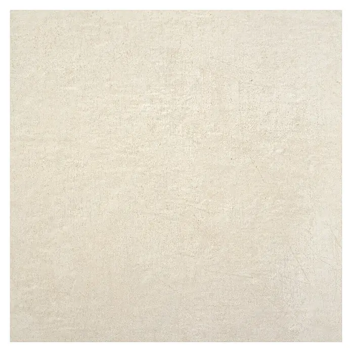 BHS Showroom Pavimento porcelánico Lorraine - 60 x 60 cm, Arena, Rectificado - Detalle de una baldosa clara y cremosa con textura sutil, ideal para interiores modernos.